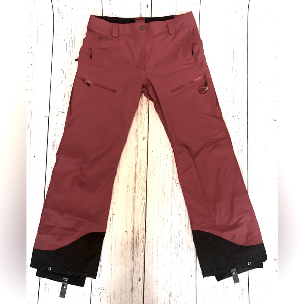 Mammut Ski Snow Snowboard Women’s Pants Dusty Rose Pink Colored Size 12 EUC ⛷…